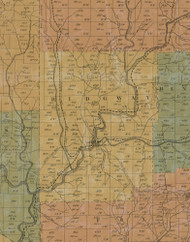 Ridgway Township, Pennsylvania 1855 Old Town Map Custom Print - Elk Co.