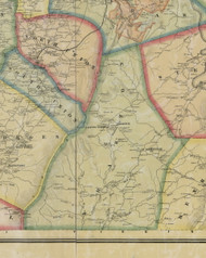Wharton Township, Pennsylvania 1865 Old Town Map Custom Print - Fayette Co.