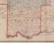 Barnet Township, Pennsylvania 1881 Old Town Map Custom Print - Forest Co.