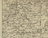 Aleppo Township, Pennsylvania 1897 Old Town Map Custom Print - Greene Co.