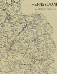 Cumberland Township, Pennsylvania 1897 Old Town Map Custom Print - Greene Co.