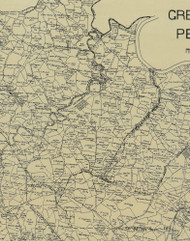 Jefferson Township, Pennsylvania 1897 Old Town Map Custom Print - Greene Co.