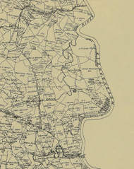 Monogahela Township, Pennsylvania 1897 Old Town Map Custom Print - Greene Co.