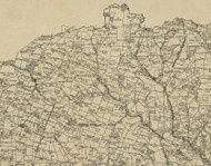 Morris Township, Pennsylvania 1897 Old Town Map Custom Print - Greene Co.