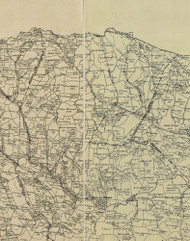 Washington Township, Pennsylvania 1897 Old Town Map Custom Print - Greene Co.