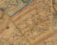Beale Township, Pennsylvania 1863 Old Town Map Custom Print - Juniata Co.