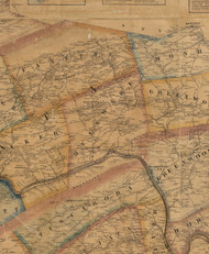 Delaware Township, Pennsylvania 1863 Old Town Map Custom Print - Juniata Co.