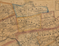 Greenwood Township, Pennsylvania 1863 Old Town Map Custom Print - Juniata Co.