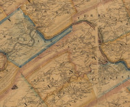 Millford Township, Pennsylvania 1863 Old Town Map Custom Print - Juniata Co.