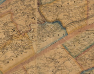 Turbett Township, Pennsylvania 1863 Old Town Map Custom Print - Juniata Co.