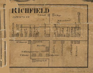 Richfield - Juniata Co., Pennsylvania 1863 Old Town Map Custom Print - Juniata Co.