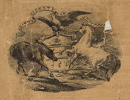 pictorial of Coat of Arms - Juniata Co., Pennsylvania 1863 Old Town Map Custom Print - Juniata Co.
