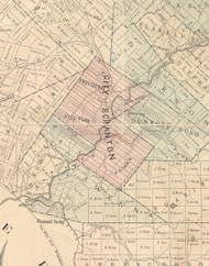 Scranton City, Pennsylvania 1879 Old Town Map Custom Print - Lackawanna Co.
