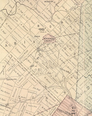 Waverly Boro and Glenburn, Pennsylvania 1879 Old Town Map Custom Print - Lackawanna Co.