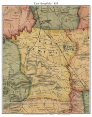 East Hempfield Township, Pennsylvania 1858 Old Town Map Custom Print - Lancaster Co.