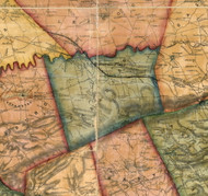 Paradise Township, Pennsylvania 1858 Old Town Map Custom Print - Lancaster Co.