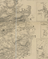 Lower Saucon Township, Pennsylvania 1862 Old Town Map Custom Print - Lehigh Co.