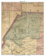 Benton Township, Pennsylvania 1864 Old Town Map Custom Print - Luzerne Co.