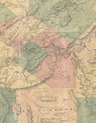 Borough of Dunmore Township, Pennsylvania 1864 Old Town Map Custom Print - Luzerne Co.