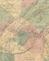 Borough of Scranton Township, Pennsylvania 1864 Old Town Map Custom Print - Luzerne Co.