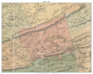 Butler Township, Pennsylvania 1864 Old Town Map Custom Print - Luzerne Co.