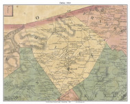 Dallas Township, Pennsylvania 1864 Old Town Map Custom Print - Luzerne Co.