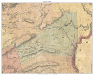 Denison Township, Pennsylvania 1864 Old Town Map Custom Print - Luzerne Co.