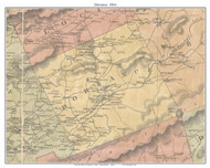 Dorrance Township, Pennsylvania 1864 Old Town Map Custom Print - Luzerne Co.