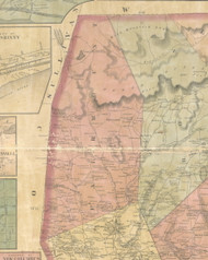 Fairmount Township, Pennsylvania 1864 Old Town Map Custom Print - Luzerne Co.