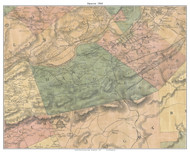 Hanover Township, Pennsylvania 1864 Old Town Map Custom Print - Luzerne Co.