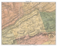 Newport Township, Pennsylvania 1864 Old Town Map Custom Print - Luzerne Co.