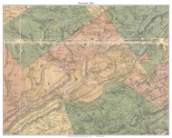 Plymouth Township, Pennsylvania 1864 Old Town Map Custom Print - Luzerne Co.