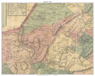 Ransom Township, Pennsylvania 1864 Old Town Map Custom Print - Luzerne Co.