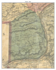 Salem Township, Pennsylvania 1864 Old Town Map Custom Print - Luzerne Co.