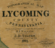 Title of Source Map - Lycoming Co., Pennsylvania 1861 - NOT FOR SALE - Lycoming Co.