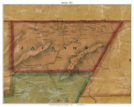 Jackson Township, Pennsylvania 1861 Old Town Map Custom Print - Lycoming Co.