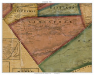 Limestone Township, Pennsylvania 1861 Old Town Map Custom Print - Lycoming Co.