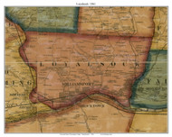 Loyalsock Township, Pennsylvania 1861 Old Town Map Custom Print - Lycoming Co.