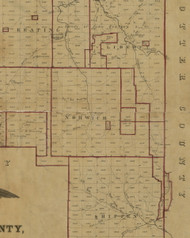 Norwich Township, Pennsylvania 1856 Old Town Map Custom Print - McKean Co.