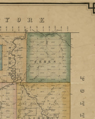 Ceres Township, Pennsylvania 1857 Old Town Map Custom Print - McKean Co.