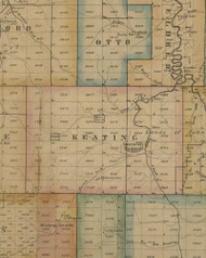 Keating Township, Pennsylvania 1857 Old Town Map Custom Print - McKean Co.