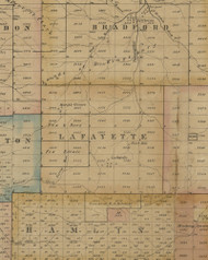 Lafayette Township, Pennsylvania 1857 Old Town Map Custom Print - McKean Co.