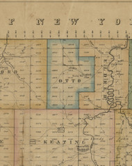 Otto Township, Pennsylvania 1857 Old Town Map Custom Print - McKean Co.
