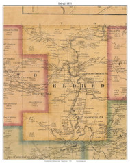 Eldred Township, Pennsylvania 1871 Old Town Map Custom Print - McKean Co.