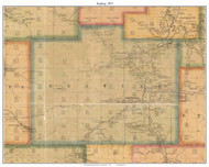 Keating Township, Pennsylvania 1871 Old Town Map Custom Print - McKean Co.