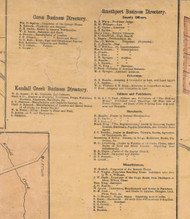 Ceres, Kendall Creek & Smethport Business Directory - McKean Co., Pennsylvania 1871 Old Town Map Custom Print - McKean Co.