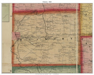 Hickory Township, Pennsylvania 1860 Old Town Map Custom Print - Mercer Co.