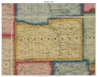Jefferson Township, Pennsylvania 1860 Old Town Map Custom Print - Mercer Co.