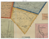 Liberty Township, Pennsylvania 1860 Old Town Map Custom Print - Mercer Co.