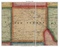 New Vernon Township, Pennsylvania 1860 Old Town Map Custom Print - Mercer Co.